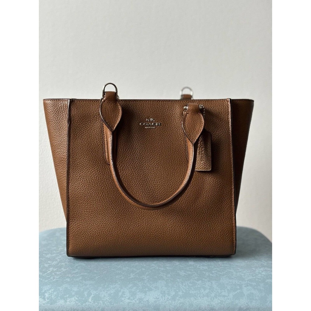 COACH 'Crosby 24 Carryall' Leather Satchel (Nordstrom Exclusive) - Saddle Brown